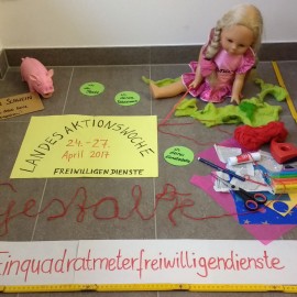 #einquadratmeterfreiwilligendienste – Landesaktionswoche der Freiwilligendienste FSJ und FÖJ in Sachsen